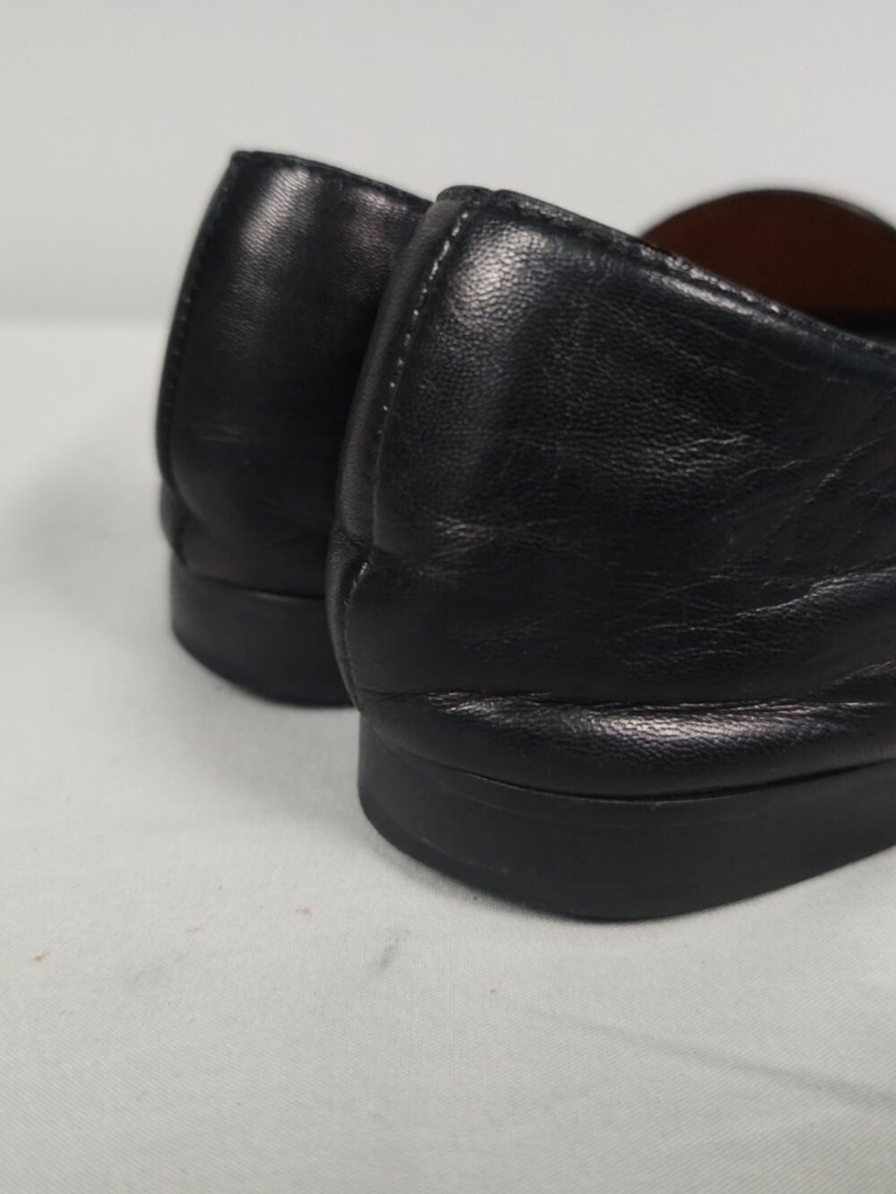 Tory Burch Loafers Women 8 Black Leather Gold Medallion Slip-On Medal Miller - Picture 5 of 15
